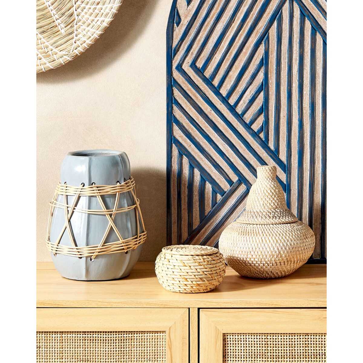 Kosz rattanowy naturalny BILA