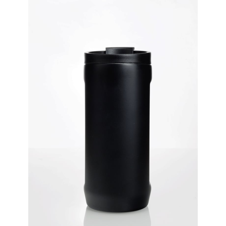 Kubek termiczny na kawę 2w1 Dr.Bacty Notus 360 ml - czarny