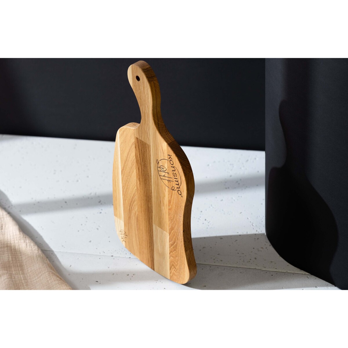 Konsimo LIVO Zestaw desek do krojenia (3szt.), drewno dębowe