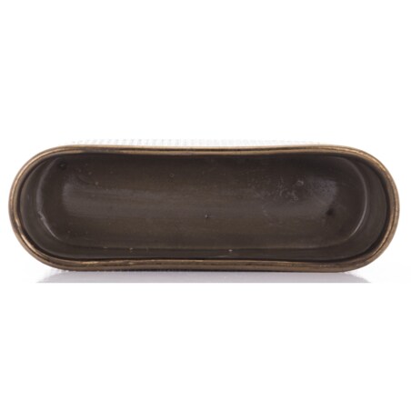 Kwietnik-osłonka kamionkowa 11,5x38,5x13 cm złotobrązowa