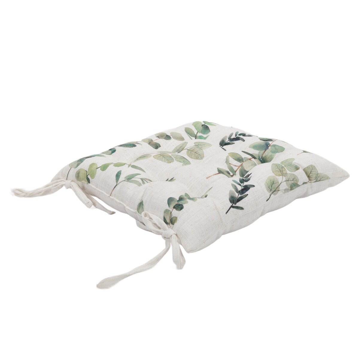 Poduszka na krzesło w roślinny wzór, 40 x 40 cm