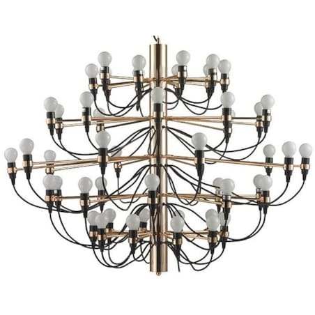 Lampa wisząca Gino MSE010100306 industrialna czarna złota