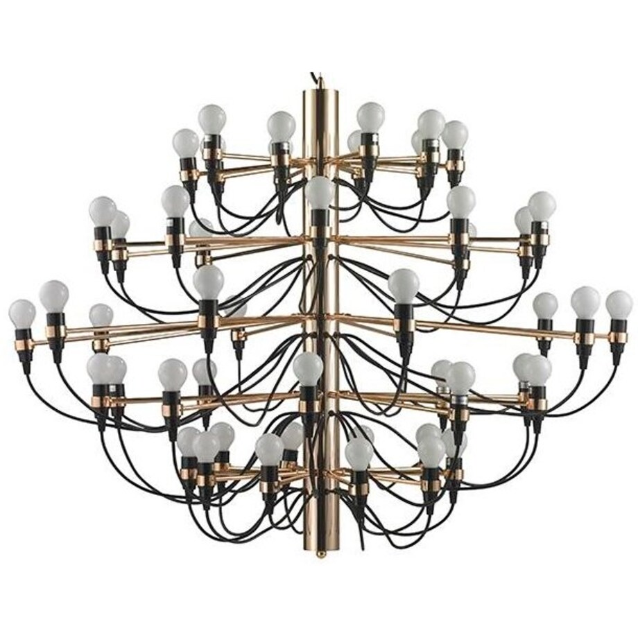 Lampa wisząca Gino MSE010100306 industrialna czarna złota