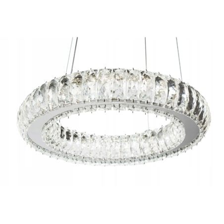 Lampa Kryształowa Sufitowa Plafon Chrom Led Pilot