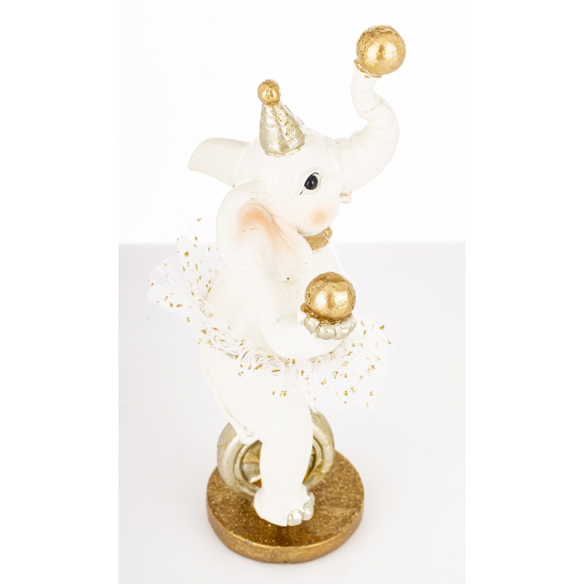 Figurka - słoń na monocyklu 16x9x5,5 cm CIRCO