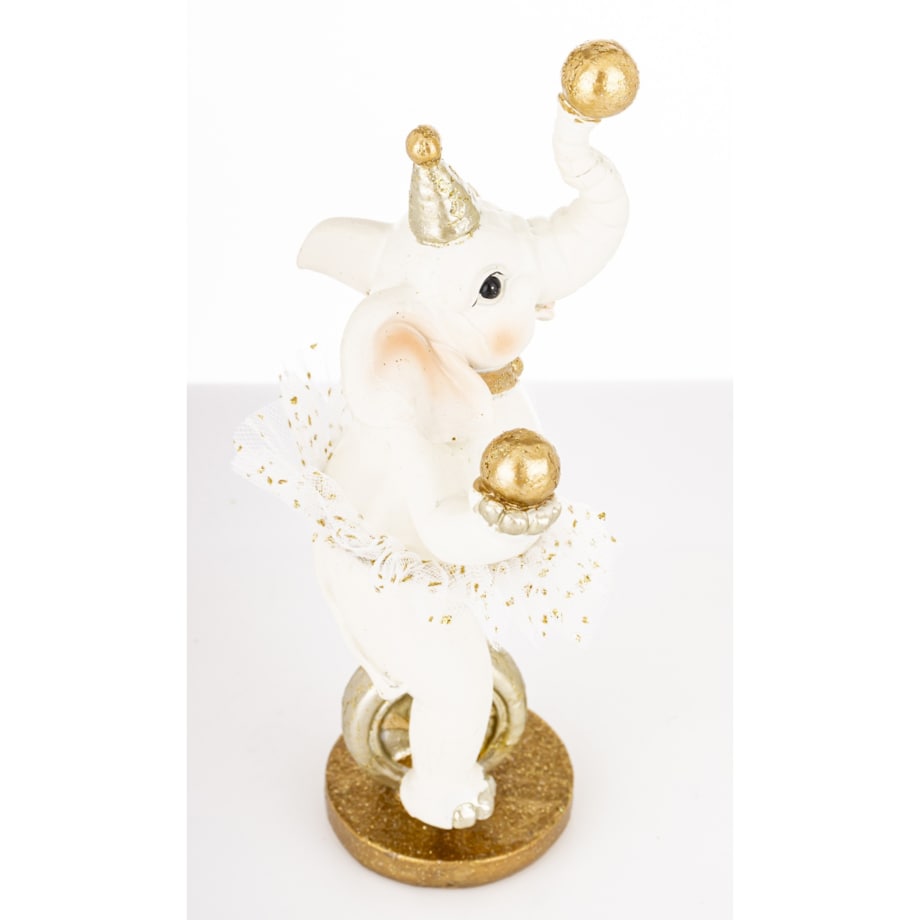 Figurka - słoń na monocyklu 16x9x5,5 cm CIRCO