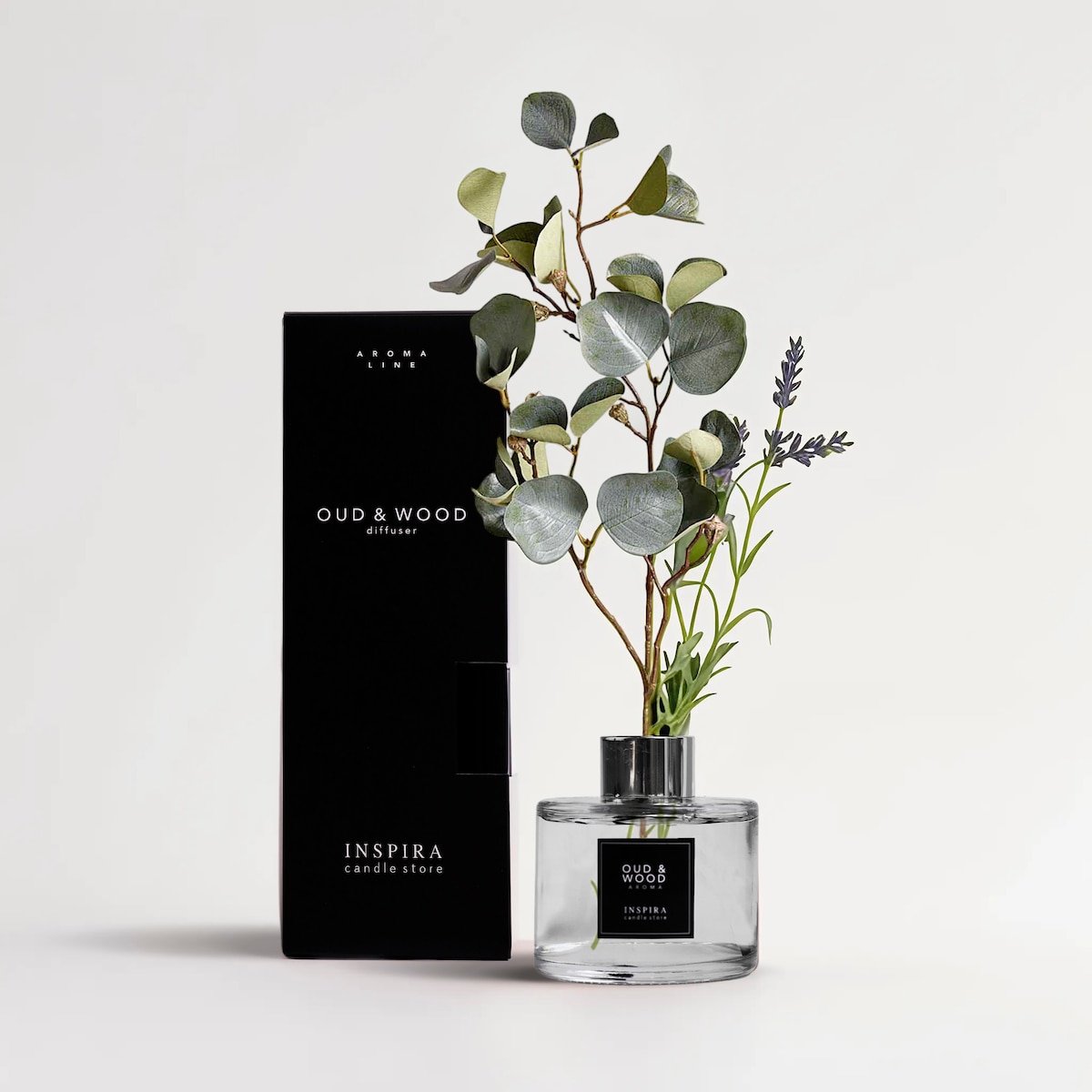 Dyfuzor zapachowy Oud & Wood, 100ml, INSPIRA