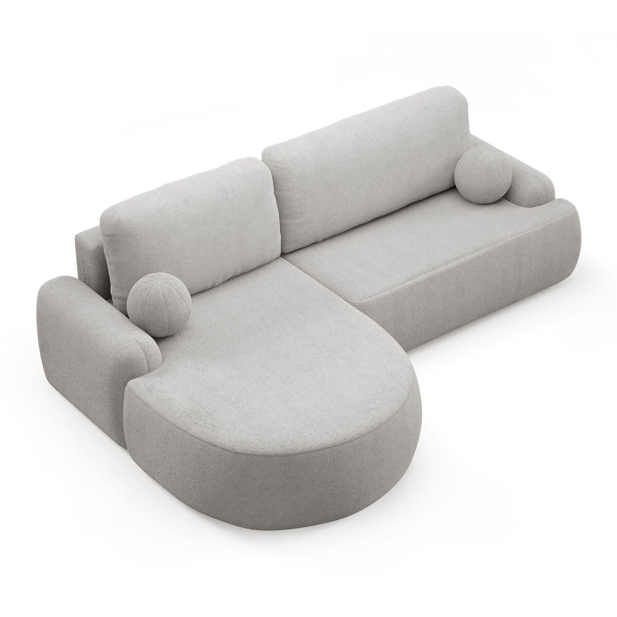 Zaokrąglony narożnik CLEO z funkcją spania, wersja lewa, Quelle 83