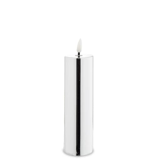Świeca LED z tworzywa sztucznego 19x5x5 cm LYS srebrna