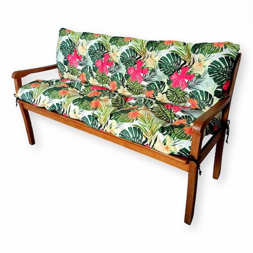 Poduszka na meble ogrodowe z oparciem, 100x50x50 cm, Tropic Zielony