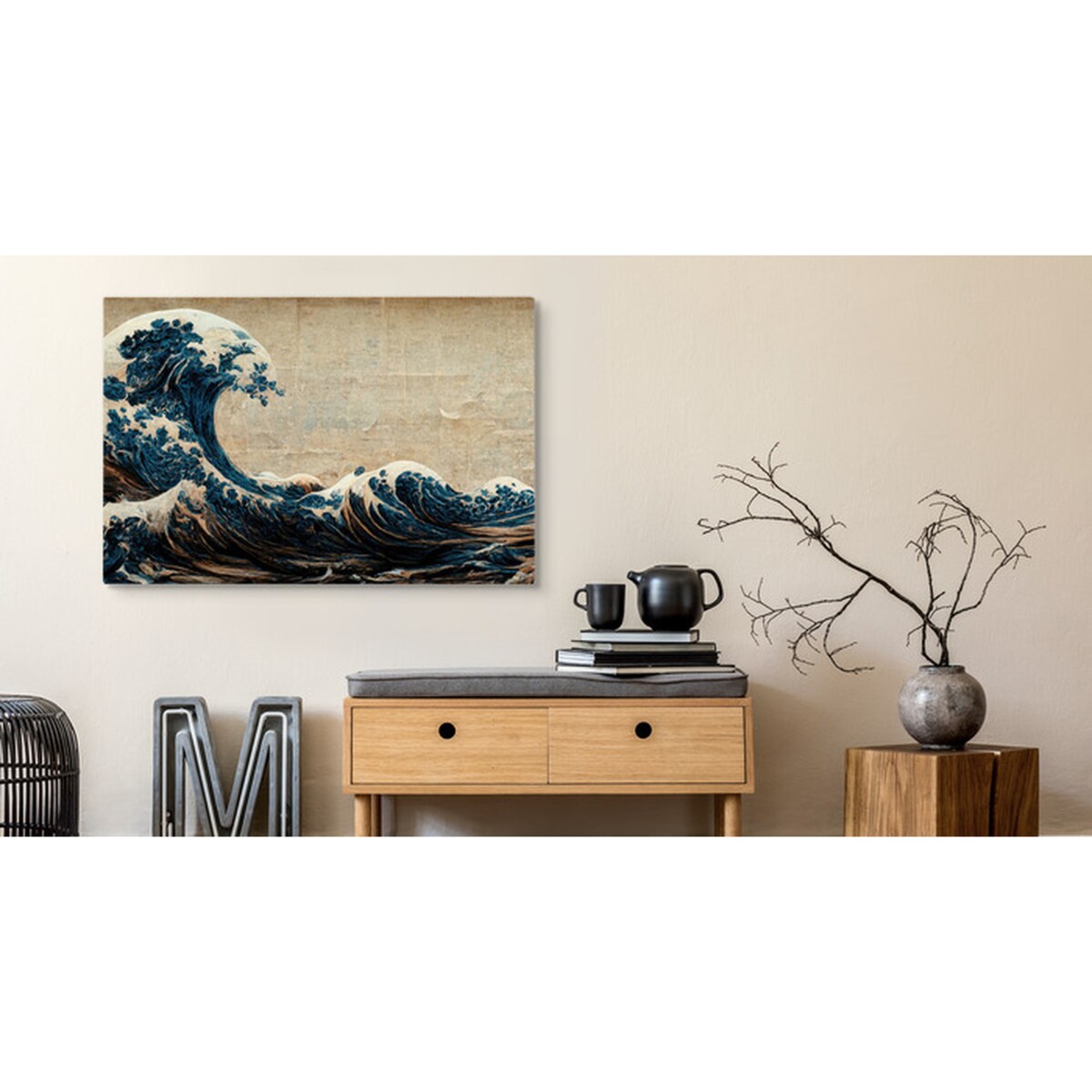 Obraz Na Płótnie Wielka Fala w Kanagawie 120x80cm