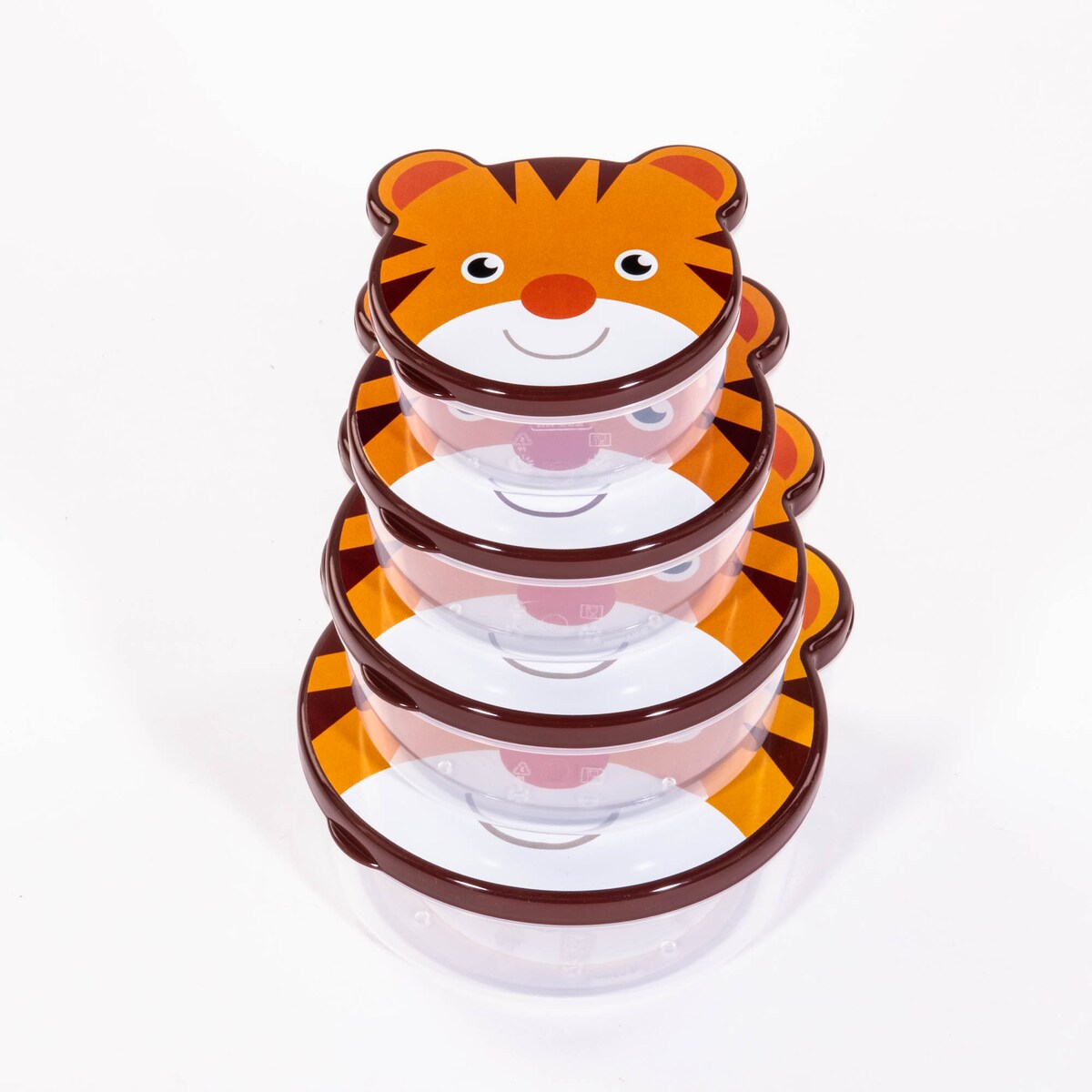 Zestaw pudełek z motywem zwierząt, 4 sztuki w różnych rozmiarach