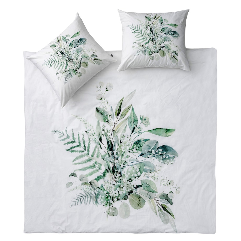 Komplet pościeli bawełnianej Eucalyptus Haven 160x200 cm, 160x200 cm