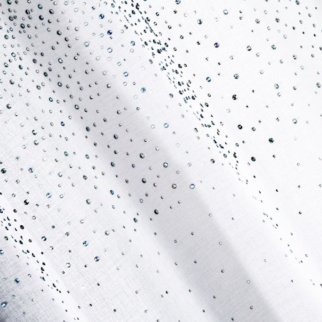 Firana METOR 140x270 cm taśma KRYSZTAŁKI OD GÓRY