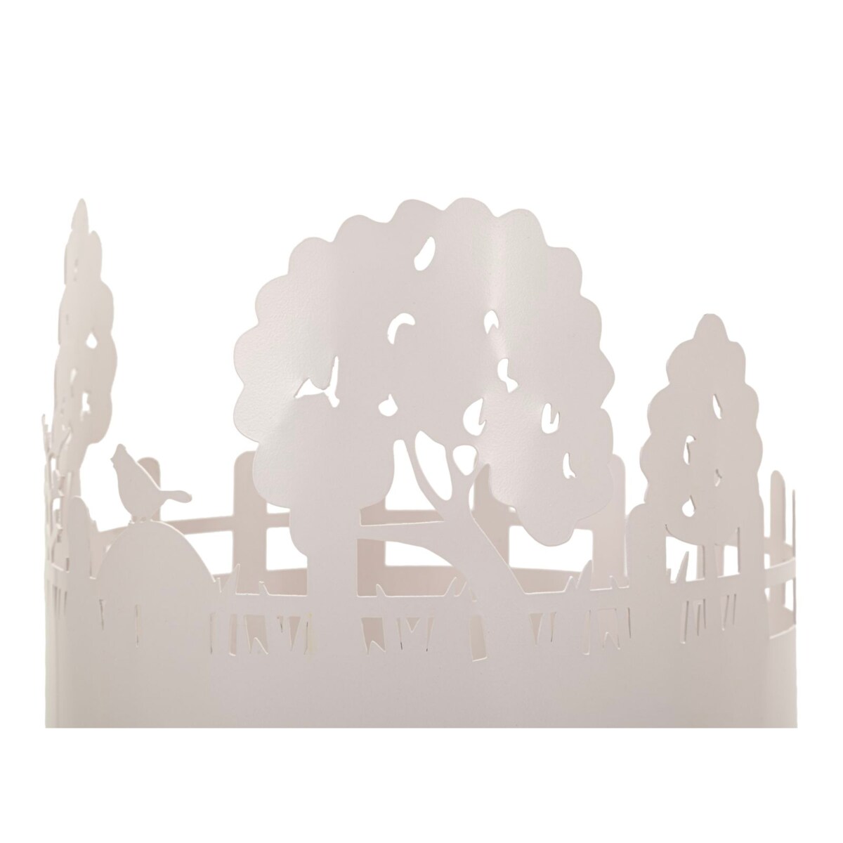 Zestaw 2 kwietników Tree, kolor szary i złoty, metal, wysokości 79 i 62 cm, motyw: drzewo, na rośliny doniczkowe, Mauro Ferretti