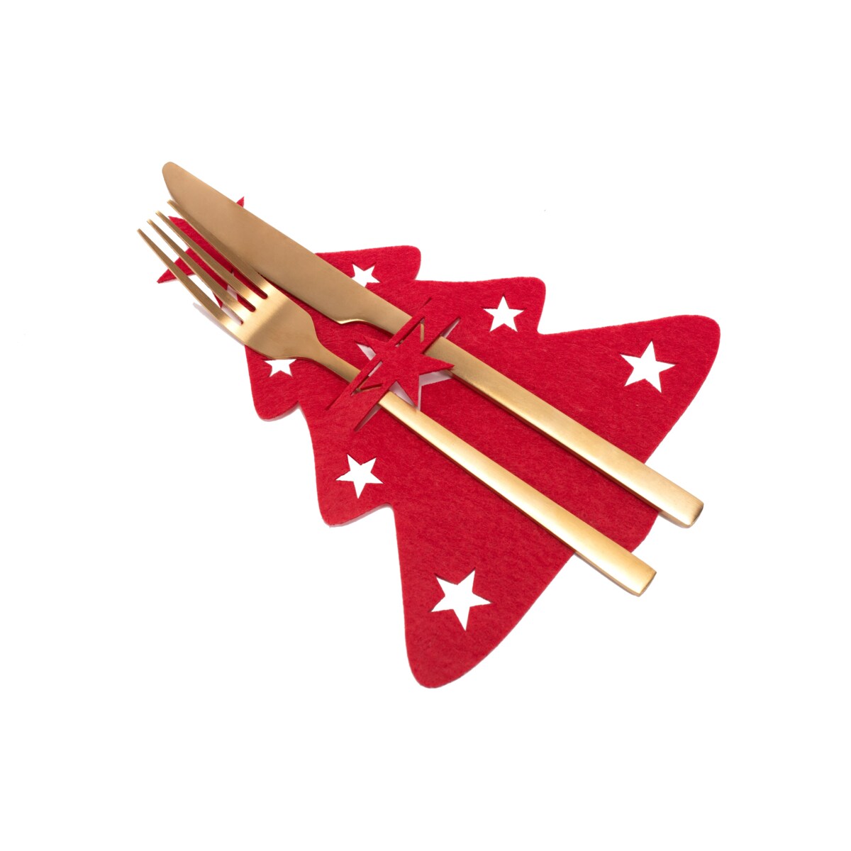 Pokrowiec na sztućce Świateczny 4 szt KF357-4