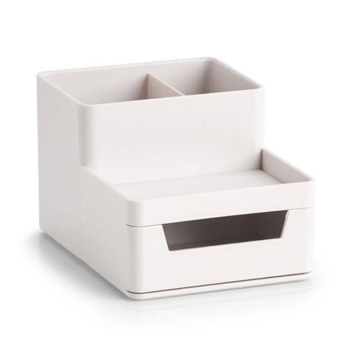 Organizer na biurko z plastiku, 11,2 x 15,5 x 9,5 cm