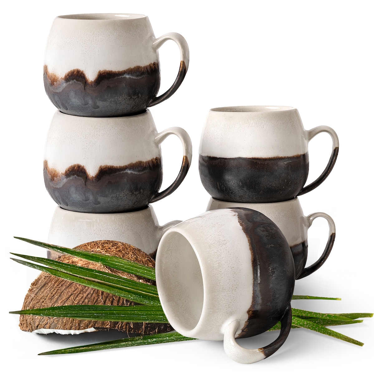 Konsimo PRIMA Kubek 6 szt., jasnobeżowy