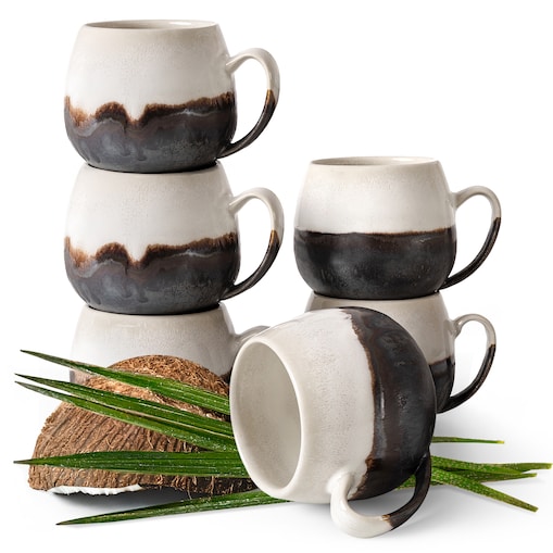 Konsimo PRIMA Kubek 6 szt., jasnobeżowy