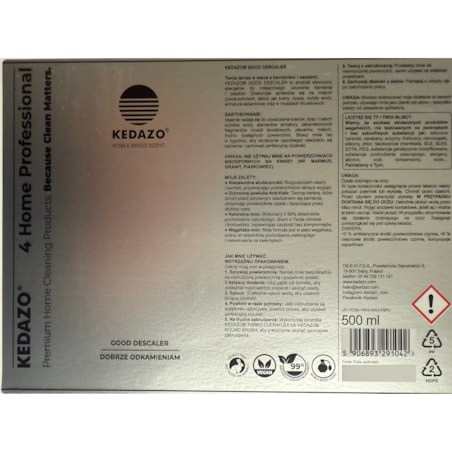 Odkamieniacz do kranów, pryszniców, dysz-KEDAZO Good Descaler — środek do odkamieniania | Blask bez kamienia