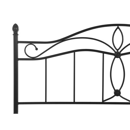 Łóżko metalowe 180 x 200 cm czarne ANTLIA