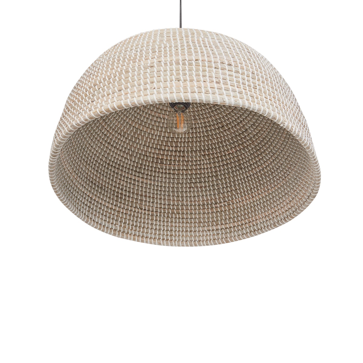 Lampa wisząca z trawy morskiej naturalna PEPAKAN