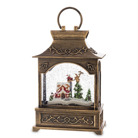 Lampion świąteczny LED pozytywka 29,5x16,5x9 cm LANTERA