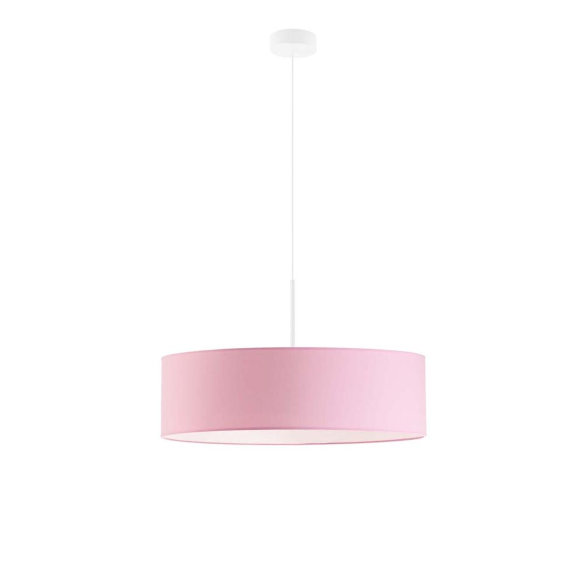 Lampa wisząca zwis żyrandol sufitowa z abażurem walec JAZZ 60 cm