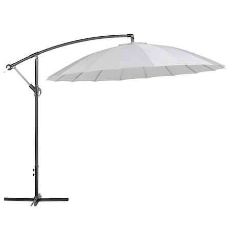 Parasol ogrodowy na wysięgniku 268 cm CALABRIA II Jasnoszary