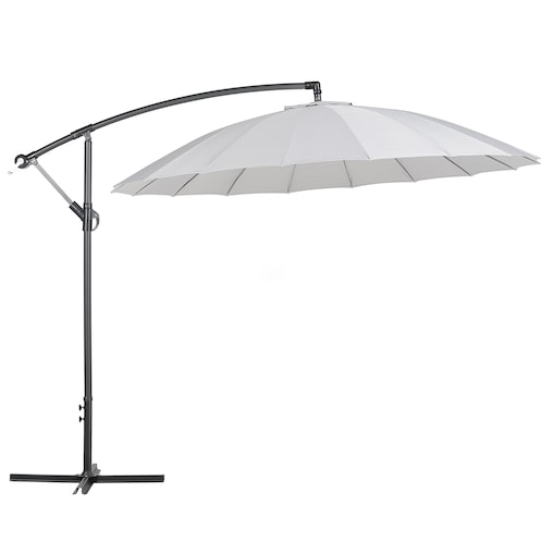 Parasol ogrodowy na wysięgniku 268 cm CALABRIA II Jasnoszary