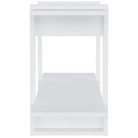 vidaXL Regał na książki, biały, 100x30x51 cm, materiał drewnopochodny