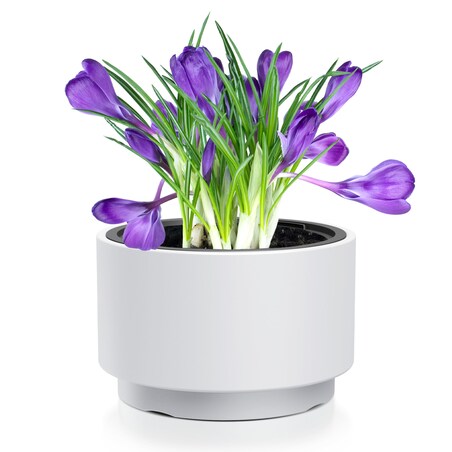 Doniczka Donica Ogrodowa 46,8 Cm Okrągła Na Taras Do Ogrodu Domu Biała