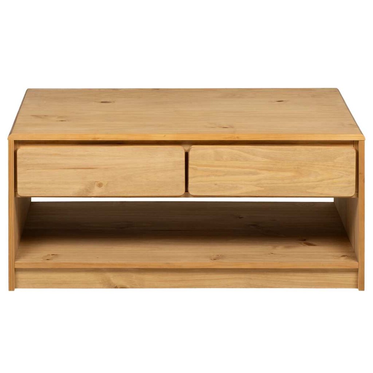 vidaXL Stolik kawowy SAUDA, kolor dębu, 99x55x45 cm, drewno sosnowe