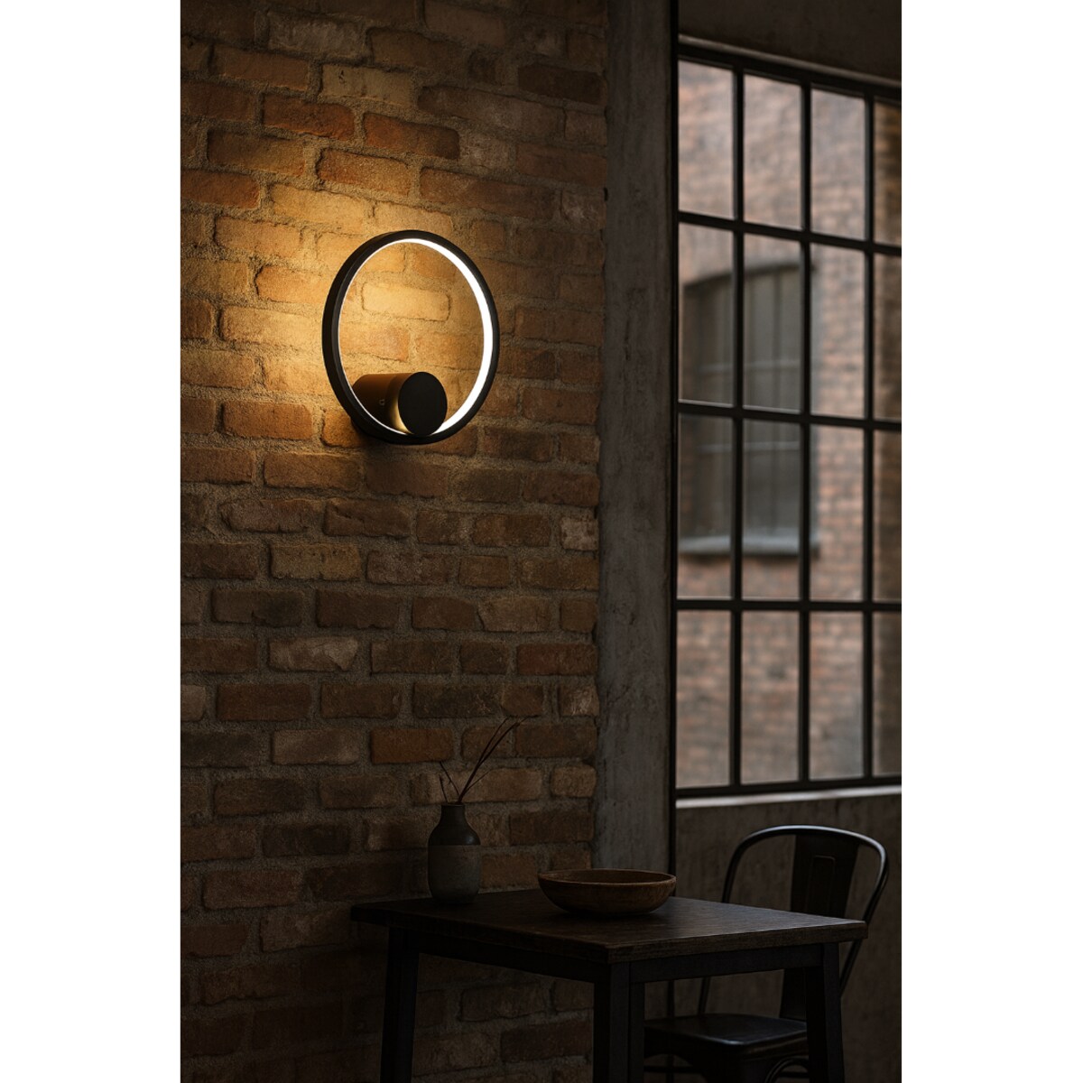 LAMPA ŚCIENNA VENTURO CZARNA