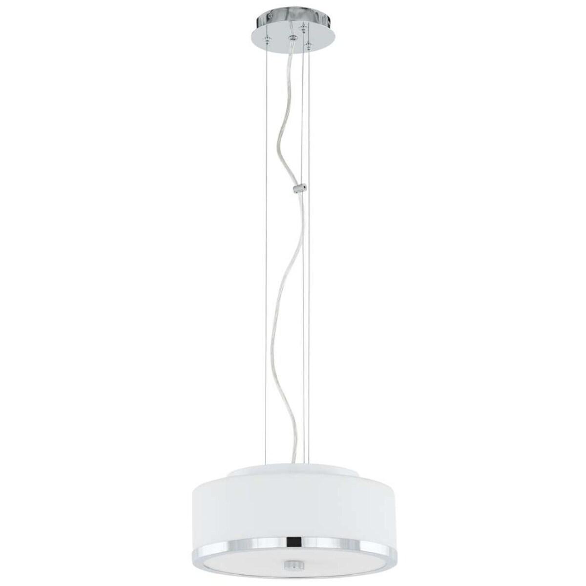 LAMPA wisząca LORIS MA01806CD-002 Italux okrągła OPRAWA zwis chrom biały