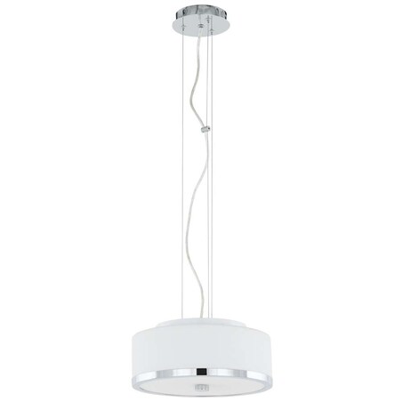 LAMPA wisząca LORIS MA01806CD-002 Italux okrągła OPRAWA zwis chrom biały