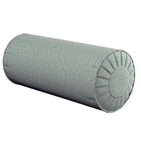 Poduszka wałek z zakładkami, beżowo-eukaliptusowy, Ø20 x 50 cm, Madrid