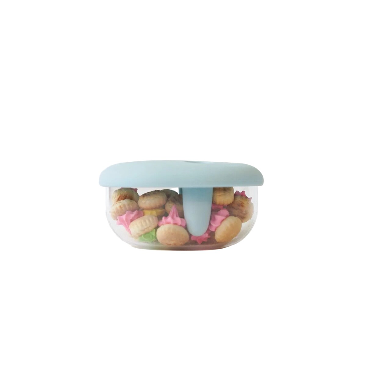 MONCHI FINGER SNACK BOWL innowacyjny pojemnik na przekąski, Powder Blue