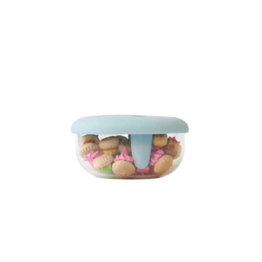MONCHI FINGER SNACK BOWL innowacyjny pojemnik na przekąski, Powder Blue