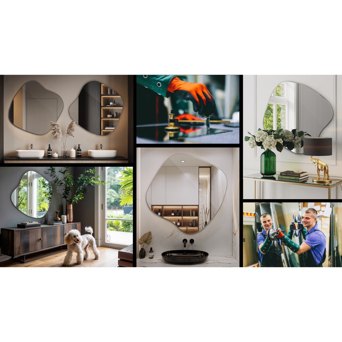 Lustro Nieregularne Plama 67,6x67 cm