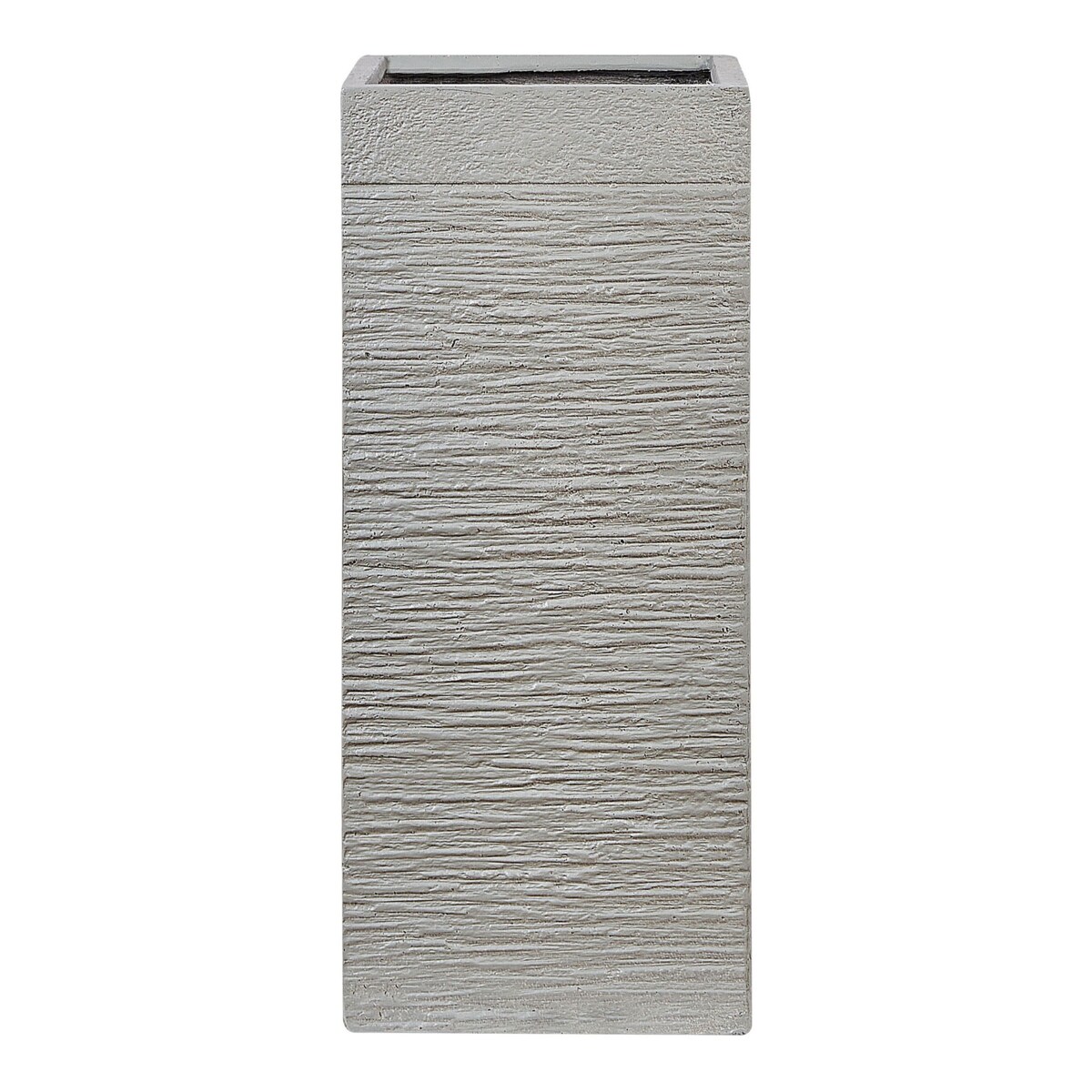 Doniczka 26 x 26 x 60 cm beżowoszara DION