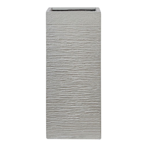 Doniczka 26 x 26 x 60 cm beżowoszara DION