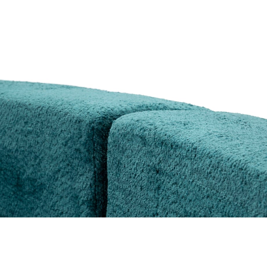 Sofa Island, kolor morski, poliester, 238 x 92 x 78 cm, styl nowoczesny, do salonu, Mauro Ferretti