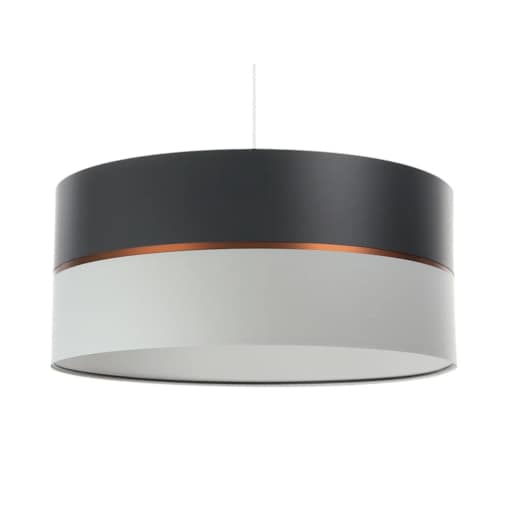 Lampa wisząca SIMPLY GLAMOUR 60 jasnoszara/ciemnoszara