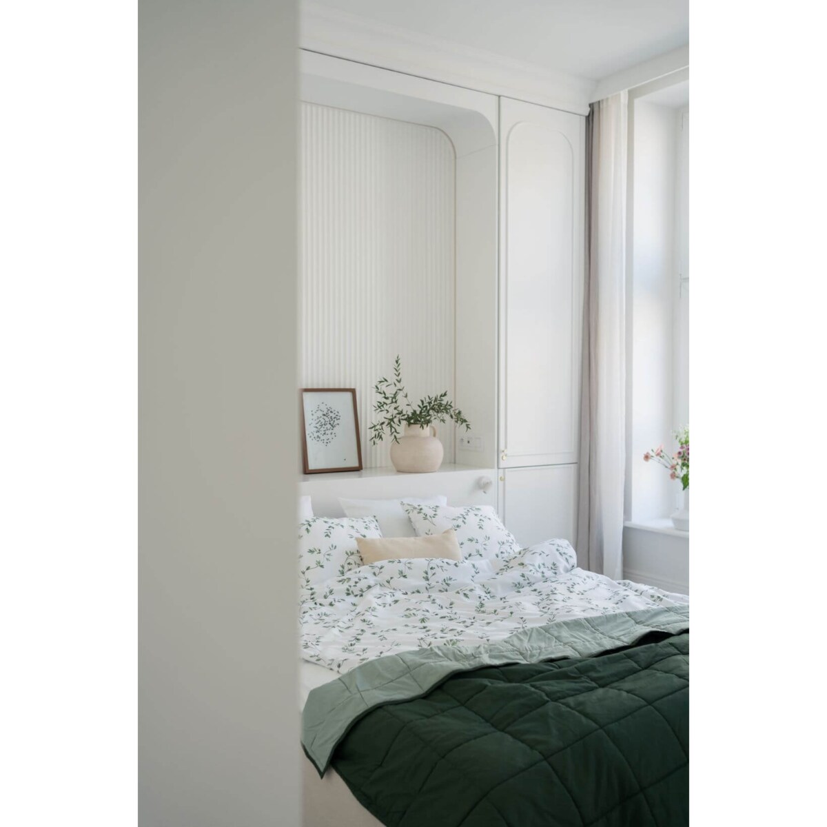 Pościel Listkowie 200/200 + 2 x 50/60 cm