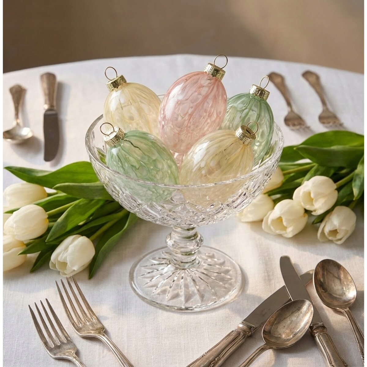 ZAWIESZKA BOMBKA NA WIELKANOC JAJKO JAJO 6 szt NA DRZEWKO DRZWI SZKLANA