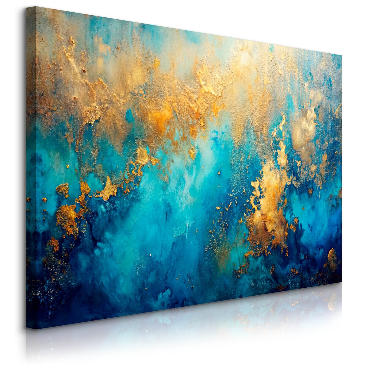 Obraz na płótnie Abstrakcja ze złotem 90x60cm