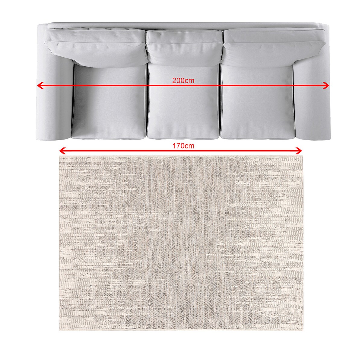 Dywan Breeze wool/cliff grey 120x170cm, 120 x 170 cm