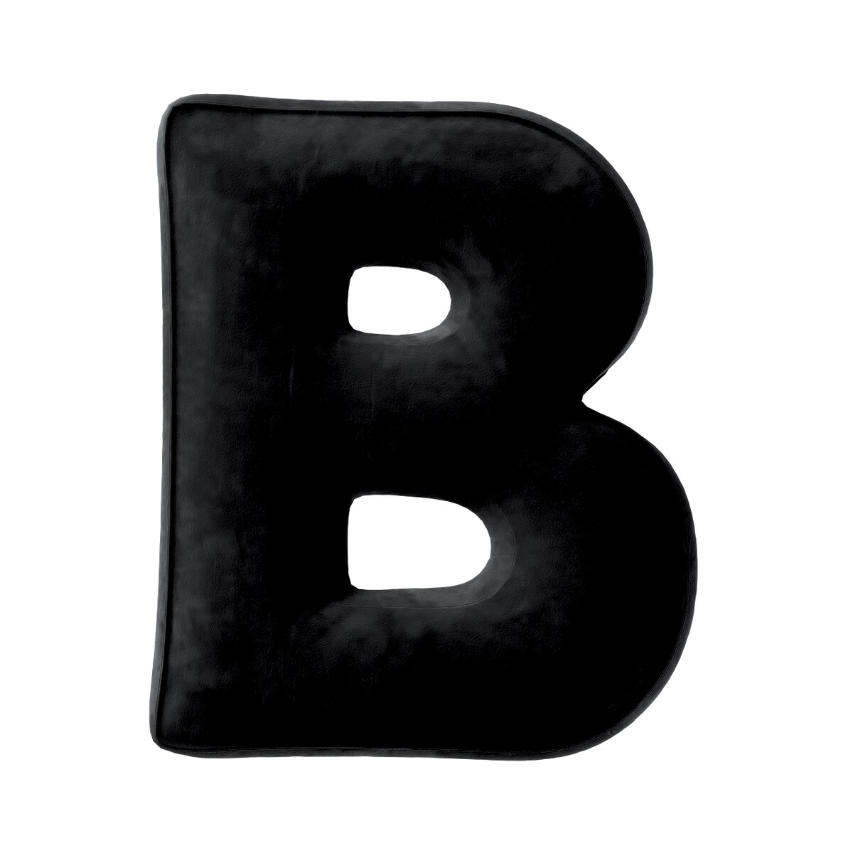 Poduszka literka B, głęboka czerń, 30x40cm, Posh Velvet
