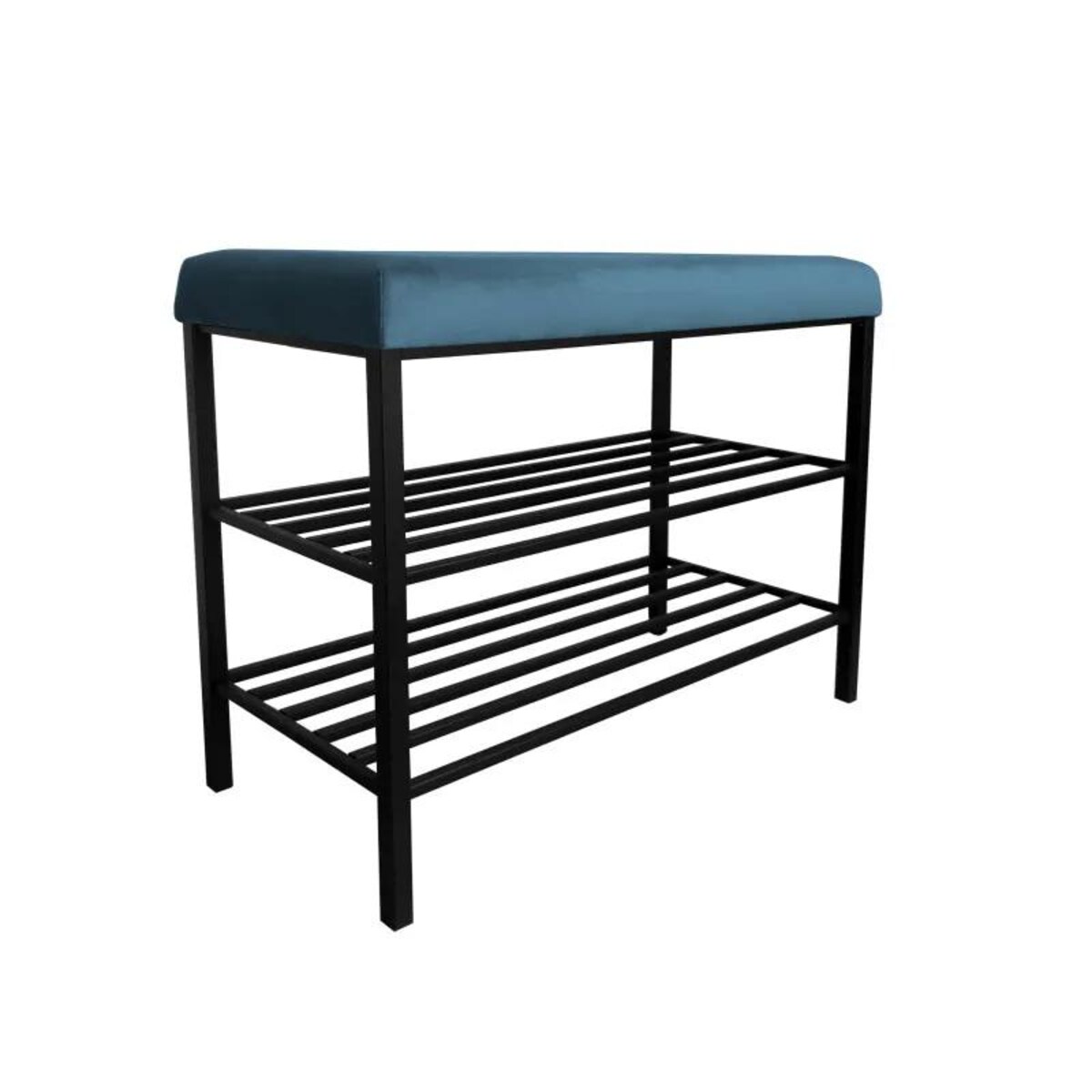 Stojak na buty z siedziskiem GAJA MG33 czarny/niebieski